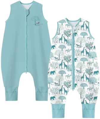 Image de Solidchoice - Sac de couchage d'été pour bébé avec pieds, en 100% coton