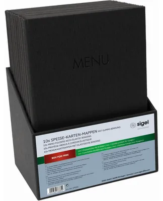 Produktbild von Sigel Speisekarten-Mappe Gummi-Bindung A4 SM200