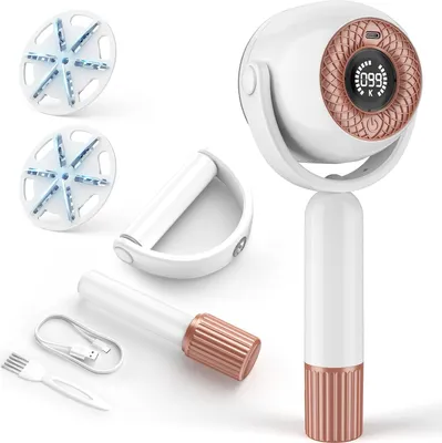 Zdjęcie produktu dla Kaskawise Elektryczna golarka do ubrań 2 w 1, biała, ładowana przez USB