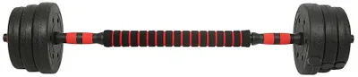 Produktbild von Gewichtheber-Dumbbell, verstellbare Gewichte, Sicherheitsverschluss, Rot