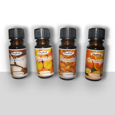 Produktbild von Aroma Duftöl, Raumduft für Duftlampe und Potpourries, Duftsorte:Kokos/Pfirsich/Mandel/Orange