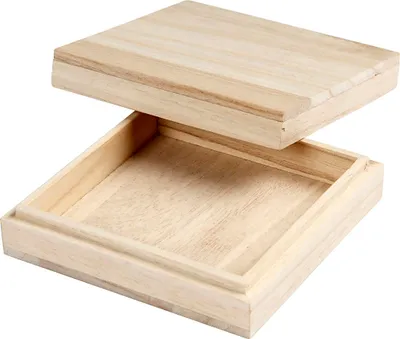 Obrázek produktu pro Creativ Company 567650, Skladovací krabice, Dřevo, Čtverec, Dřevo, Jednobarevný, Vnitřní