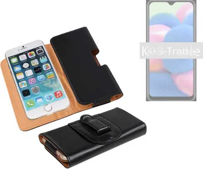 Produktbild von K-S-Trade Schützhülle Handyhülle kompatibel mit Wiko View 3 Pro Holster Gürtel Tasche Schutzhülle Handy-Tasche Smartphone Case Seitentasche