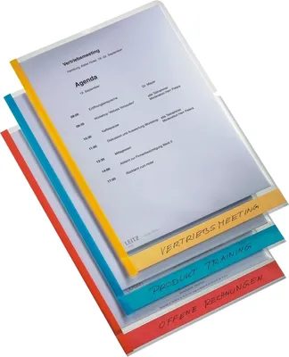 Produktbild von LEITZ Sichthülle A4 6ST sort. SICHTH.A4H DESKFRE(6)40803000