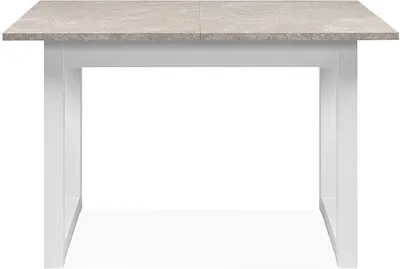 Produktbild von Esstisch Houston | Ausziehtisch | Sandstein / Weiß | 120-160 x 75 x 80 cm