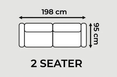 Produktbild von Graue Wohnzimmer Couch Polster Möbel Zweisitzer Couchen Sofas Stoff Textil
