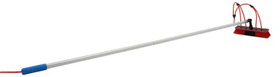 Imagen del producto de Cepillo para la limpieza de paneles solares - Varilla extensible de 6 metros - Aluminio - Con conexión para agua