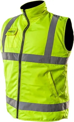 Produktbild von NEO TOOLS Bezrękawnik roboczy, dwustronny, jedna strona odblaskowa, żółta, rozmiar XXL/58