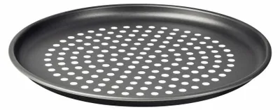 Immagine prodotto di Tramontina BRASIL Pizzablech perforierter Boden, antihaftbeschichtet, Backform, Backblech, Aluminium, 30 cm, 20076-030