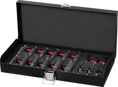 Produktbild von PARKSIDE PERFORMANCE® Schlag-Steckschlüssel- und Bit-Satz, 21-teilig