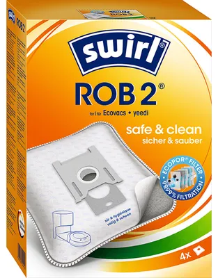 Obrázek produktu pro Swirl ROB 2, Prachový sáček, Robotický vysavač, Bílá, Krabice, 230 mm, 165 mm