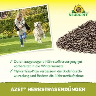 Produktbild von Neudorff Azet HerbstRasenDünger 2,5 kg für 50 m²