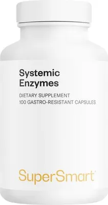 Image de SuperSmart Systemic Enzymes Dietary Supplement - 100 Gél. Gastro-Rés.
