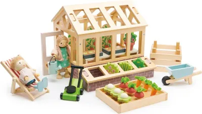 Obrázok produktu pre Tender Leaf Toys Greenhouse and Garden Set, Záhrada, 3 rok / roky