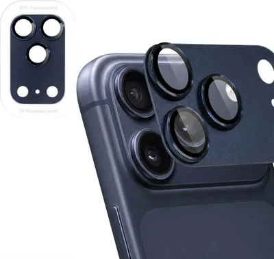 Image de imoshion Camera Protector Glas 2 Pack pour Apple iPhone 17 Pro Max - Deep Blue