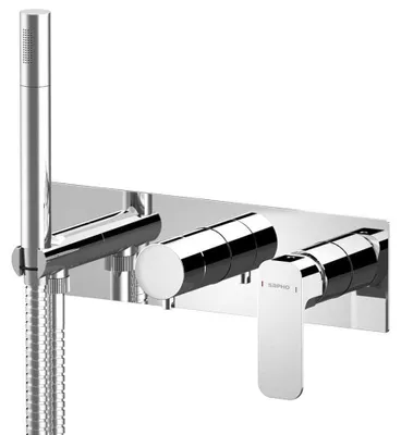 Produktbild von Sapho SPY Unterputz-Duscharmatur/Wannenarmatur mit Handbrause, 2 Wege, Chrom