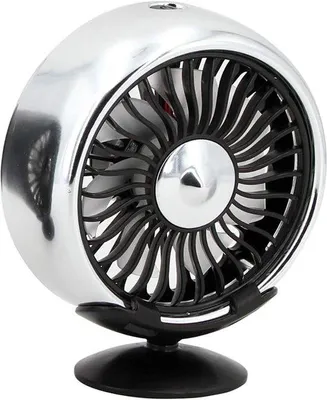 Obrázok produktu pre Malý ventilátor klimatizácie do auta, strieborný