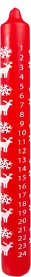Produktbild von Adventskalenderkerze Elch rot Ø 22 mm x 250 mm