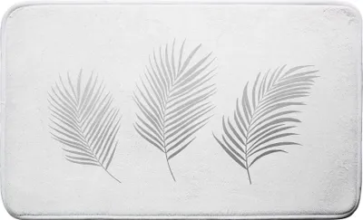 Image de Tapis de bain Orbelles Blanc argent