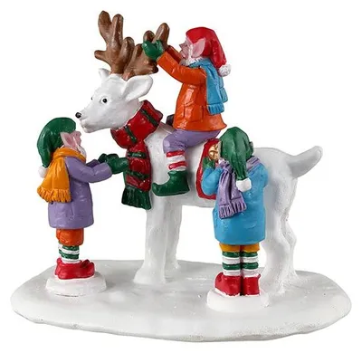 Productafbeelding van Reindeer Snowman Kersthuisje LEMAX