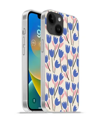 Produktbild von MuchoWow® Handyhülle Schutzhülle Hülle für Apple iPhone 14 - Softcase Blume - Muster - Tulpe Silikon Softcase Handy Hülle - Mobiltelefonhülle