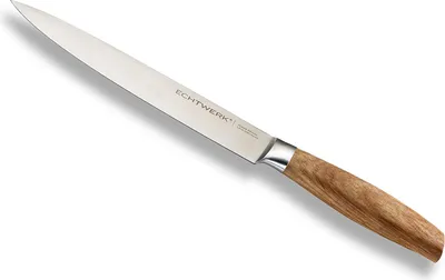 Produktbild von Echtwerk Classic Edition Schinkenmesser, Schinken Messer, Kochmesser, Küchenmesser, Edelstahl / Rosenholz, Silber, 20 cm, EW-SM-0345