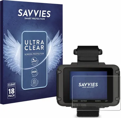 Produktbild von 18x Für Garmin Foretrex 801 Schutzfolie Savvies Displayschutz Display Schutz Folie Klar Transparent