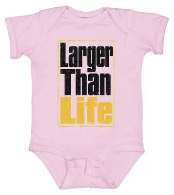 Produktbild von Larger Than Life Songtext 90er Jahre Pop Musik Fan Retro nziger Baby Body, Pink, 3/6