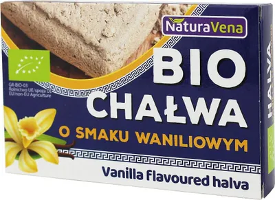 CHAŁWA O SMAKU WANILIOWYM BIO 200 g - NATURAVENA