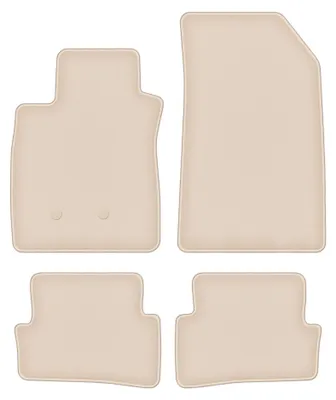 Obrázek produktu pro Velurové autokoberce pro: Reault Thalia II 2008-2013 (sedan) – sada 4 ks, béžové, na míru – Wielganizator FORTUNA