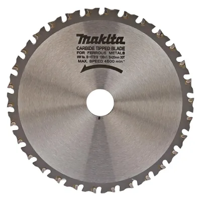 Produktbild von Makita B-07319 Specialized TCT-Kreissägeblatt 136 x 20 mm 30T Metall