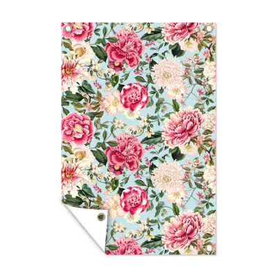 Obrázek produktu pro MuchoWow® Zahradní plakáty - Květiny - Barvy - Vzory - 60x40 cm - Zahradní dekorace
