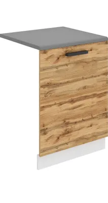 Produktbild von Belini Frontblende für Geschirrspüler PZ. Frontblende Geschirrspüler 60 cm Breite. Frontplatte für Spülmaschine mit Griff, Wotan-Eiche