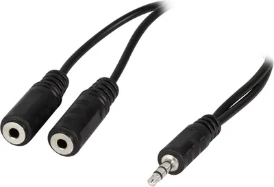 Produktbild von LogiLink Audiokabel Klinkenstecker - 2x Klinkenkupplung