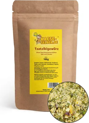Produktbild von Tzatziki Gewürzmischung 100 g, ohne Geschmacksverstärker, Farbstoffe & Gluten