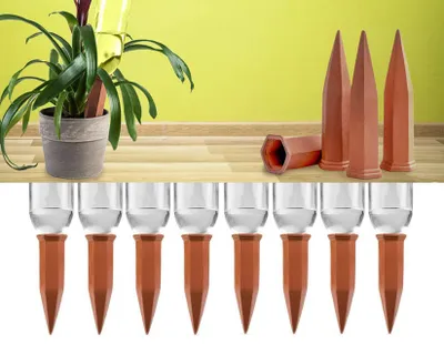 Imagen del producto de Omgoods - Juego automático de riego cerámico de 8 piezas para plantas