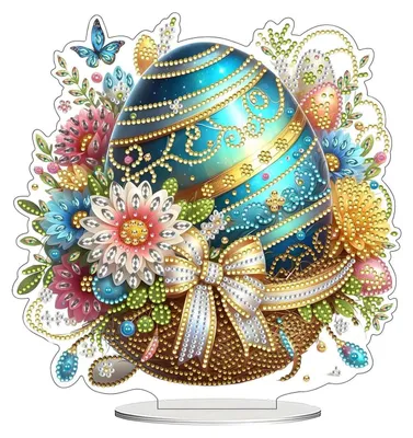 Produktbild von Diamond Painting Bastelset Ostern Osterhase Ostereier Tischdeko Frühling 5D DIY