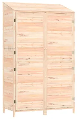 Obrázok produktu pre Záhradná búda z dreva – 102x52x174,5 cm – Masívne smrekové drevo