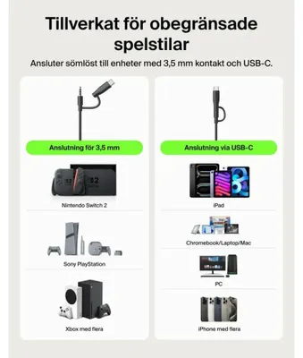 Image de Belkin ENA011HQBK Casque et écouteurs filaires Bandeau Gaming Noir