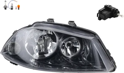 Produktbild von Scheinwerfer passend für Seat Ibiza Cordoba 6L Rechts Leuchtmittel m. Stellmotor 6L1941752B 6L1941030B 6L1941030 6L1941005A 6L1941005C 6L194103 Johns