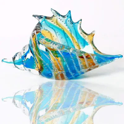 Productafbeelding van Omgoods - Glazen Conch Ornament voor Decoratie