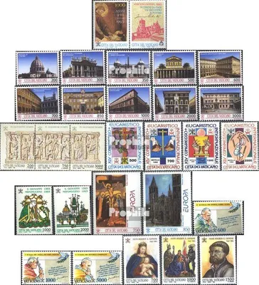 Produktbild von Briefmarken Vatikanstadt 1993 Mi 1079-1106 (kompl.Ausg.) Jahrgang 1993 komplett gestempelt Gebetstreffen