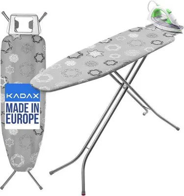 Produktbild von Famanu Bügelbrett 120 x 38 cm - Mit Antirutschfüßen und höhenverstellbar