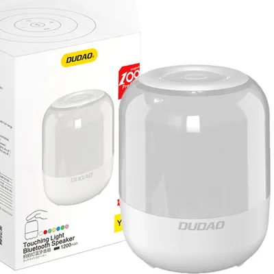 Zdjęcie produktu dla Dudao głośnik bezprzewodowy Bluetooth 5.0 RGB 5W 1200mAh biały (Y11S-white)