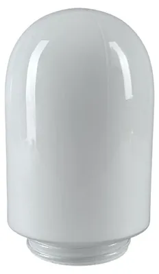Image de Verre pour lampe à douille, opale blanc, diamètre 110 mm, filetage 84,5 mm, soufflé à la bouche