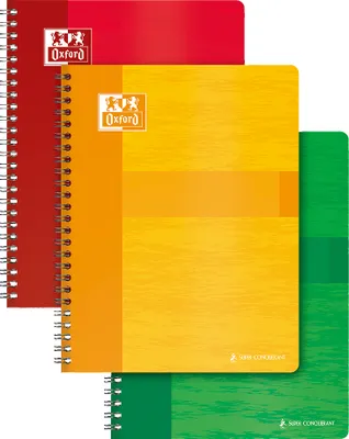 Produktbild von Oxford Spiralbuch 90 x 140 mm 50 Blatt kariert 5 x 5 zufällige Farbe (1 Stück)