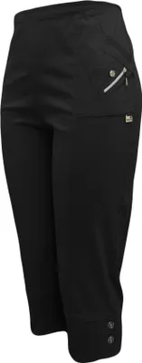 Produktbild von Caprihose mit Gummizug für Damen Gr. 36-54 luftige 3/4 Schlupfhose mit Stretch