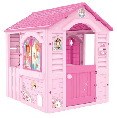 Produktbild von Spielhaus Spielhäuschen Kinderspielhaus - Kunststoff - Für drinnen und draußen - 84 x 103 x 104 cm - Rosa