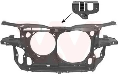Produktbild von VAN WEZEL 5837677 Schlossträger Frontmaske für VW PASSAT Variant (3B6) Vorne Frontverkleidung