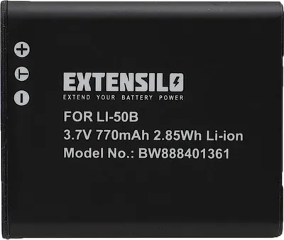 Produktbild von EXTENSILO Akku Ersatz für Olympus Li-50B für Kamera (770 mAh, 3,7 V, Li-Ion)
